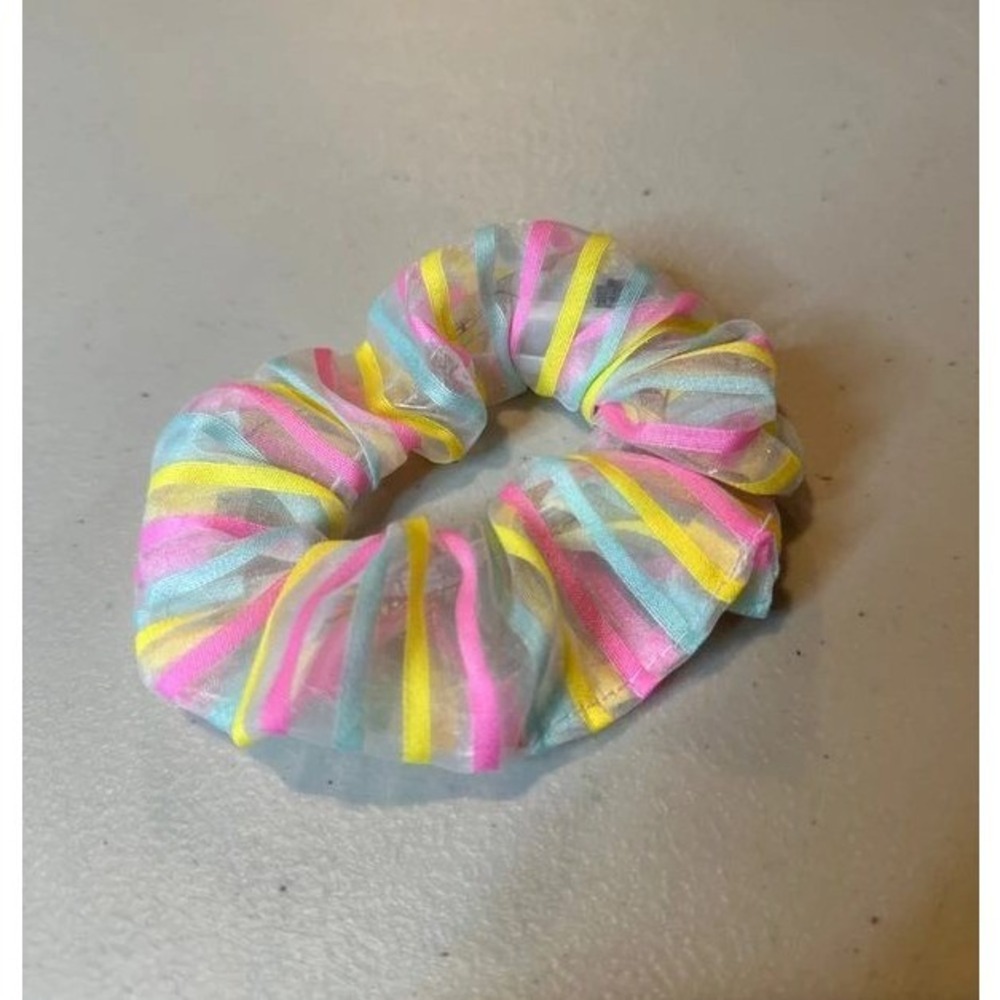 Random LED Hair Scrunchie Women OS Multicolor Excellent Light Up Rave Glow - Picture 3 of 4